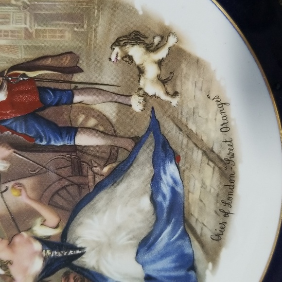 Weatherby Royal Falcon Decorative Plate #1 Cries Of London Sweet Oranges - Picture 2 of 7